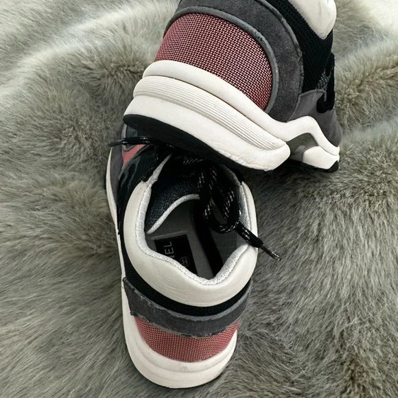 CHANEL Women's Sneakers - Black, Gray, Pink - Picture 4 of 8